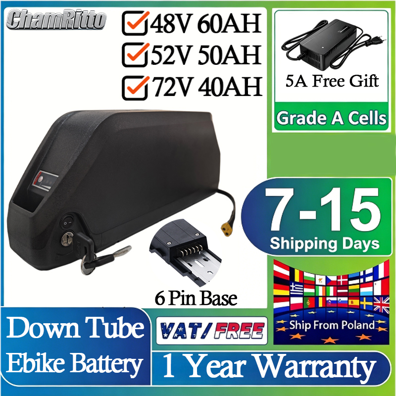 60V 30Ah 21700 Battery Pack - Batterie de vélo électrique 52V 50AH
