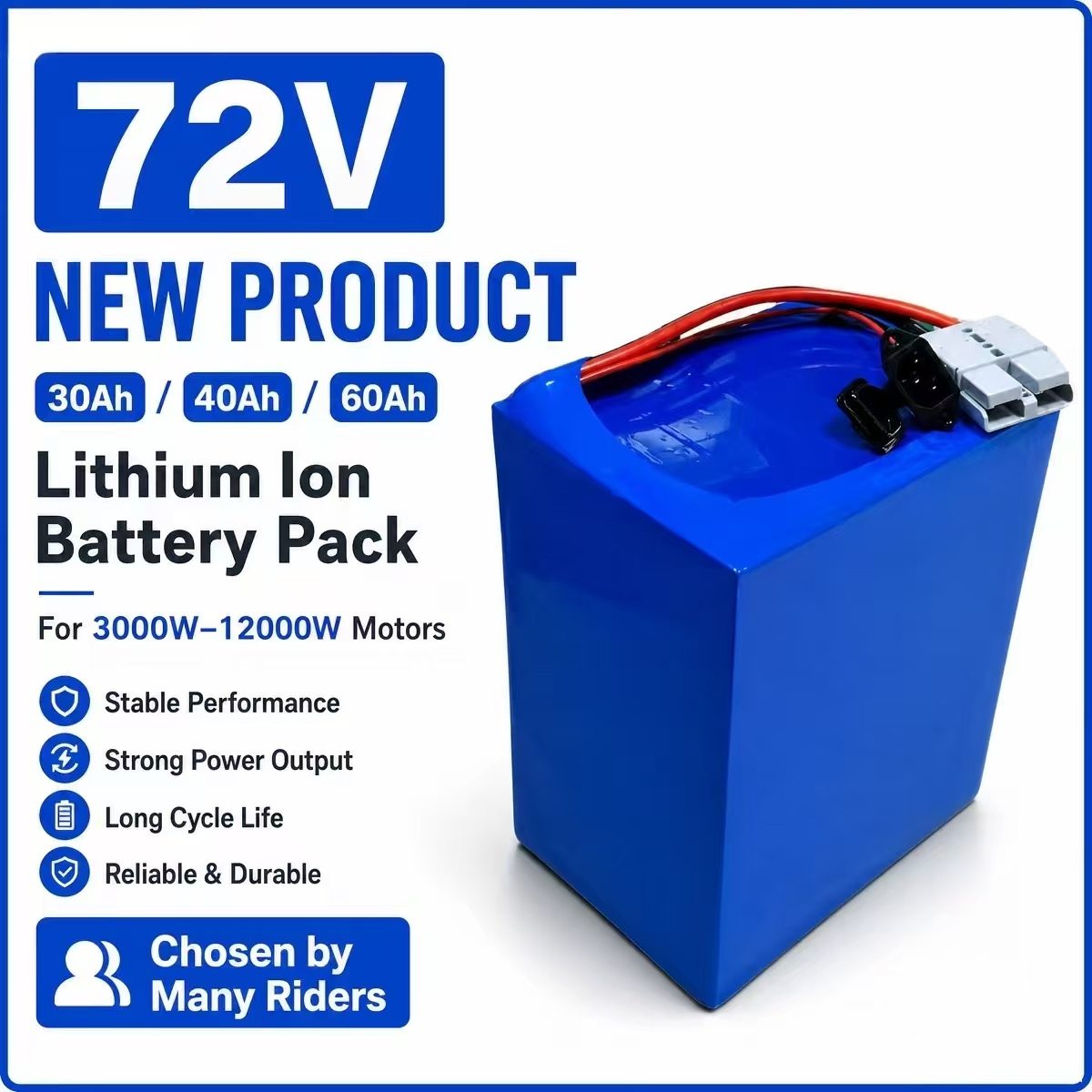 72V 30Ah Lifepo4 Battery Pack - Pack de batteries lithium-ion 72V 30Ah