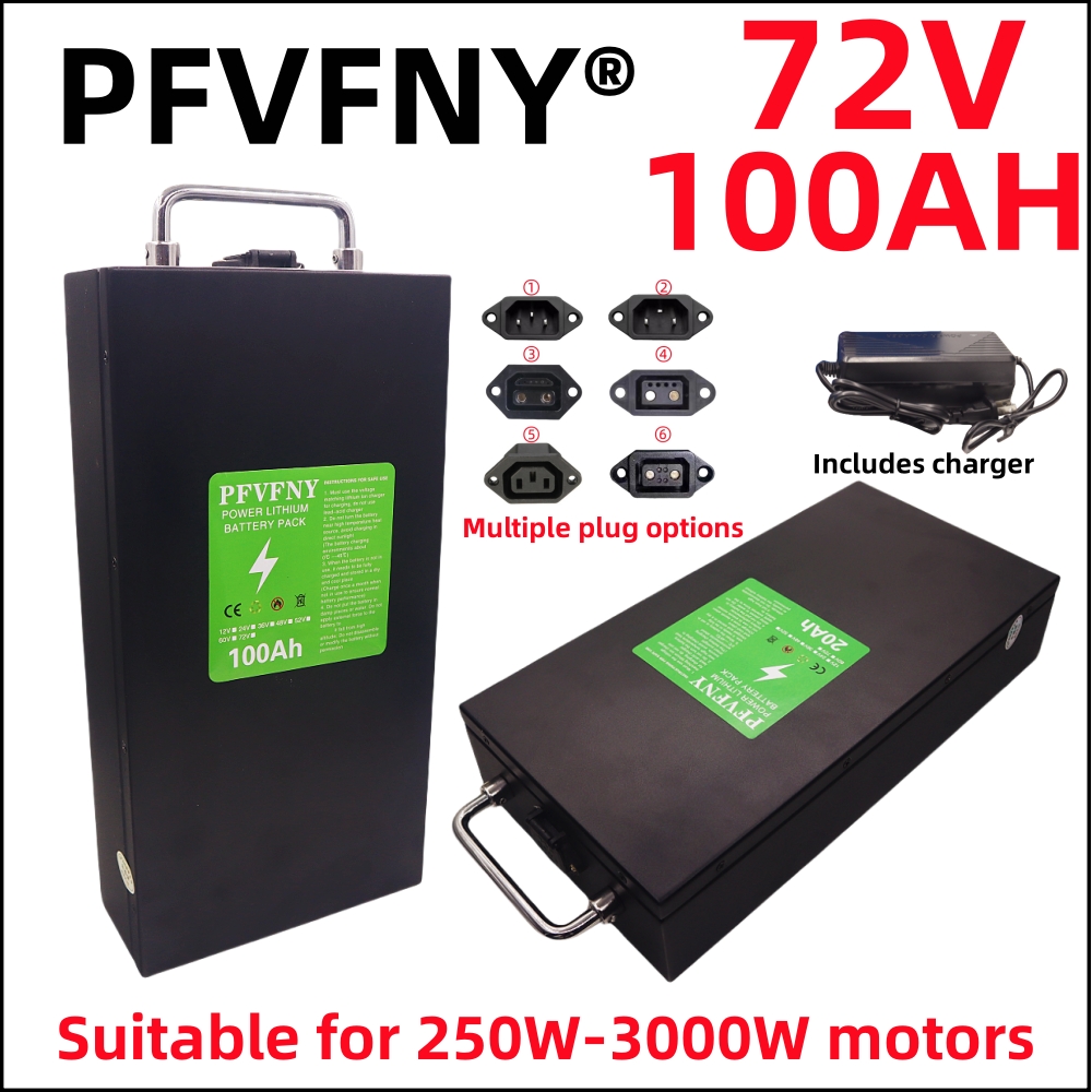 72V 30Ah Lifepo4 Battery Pack - Batterie au lithium pleine capacité, transport