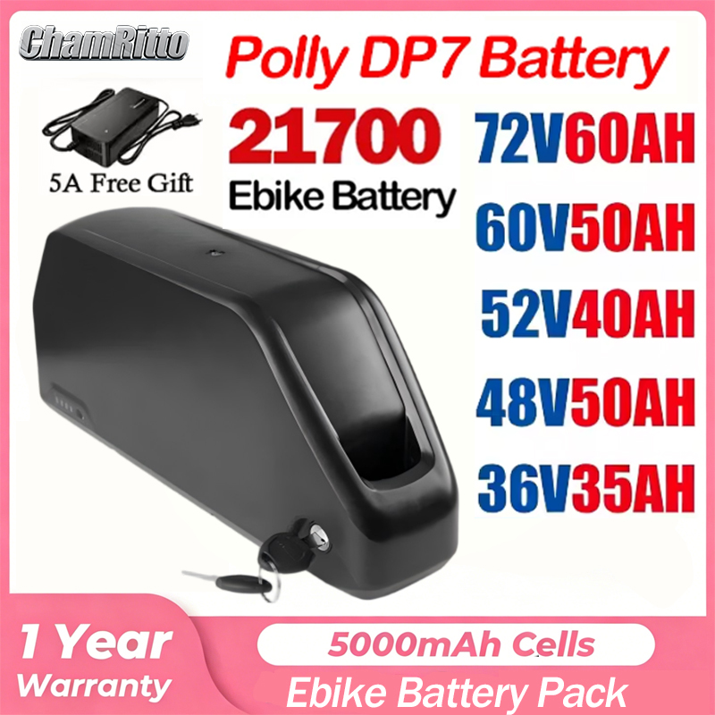 60V 30Ah 21700 Battery Pack - Batterie de vélo électrique Hailong Polly