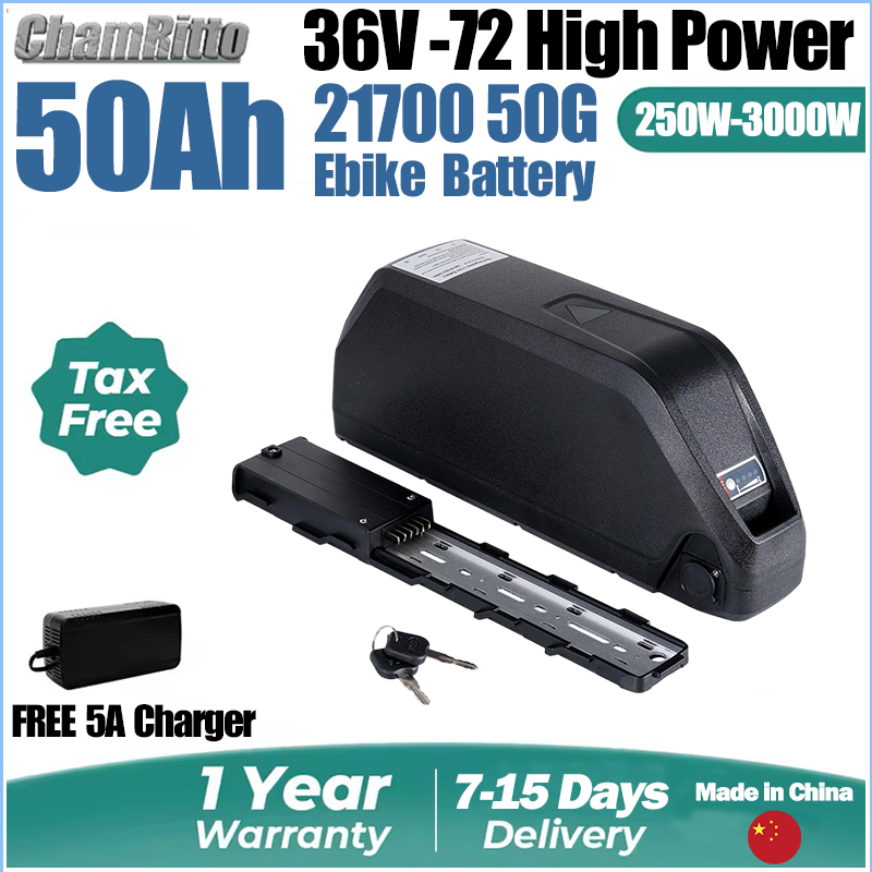 60V 30Ah 21700 Battery Pack - Batterie de vélo électrique 48V 30Ah,