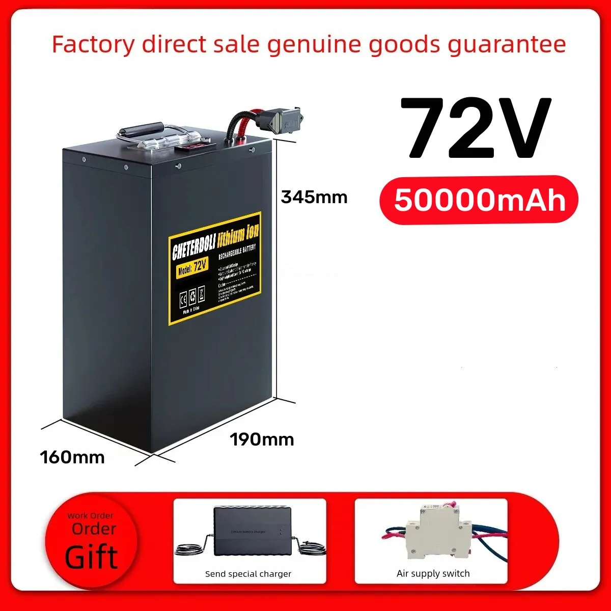 Aleaivy 60V 72V Ebike batterie - 72V 30Ah Lifepo4 Battery Pack avis et prix