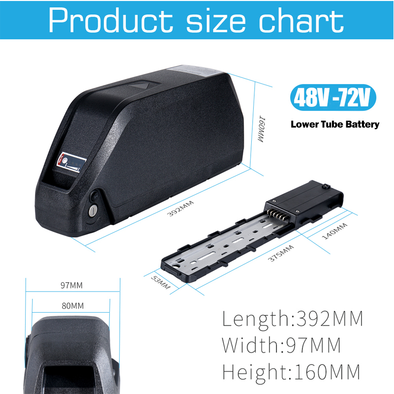 Batterie de vélo électrique 52 - 60V 30Ah 21700 Battery Pack avis et prix