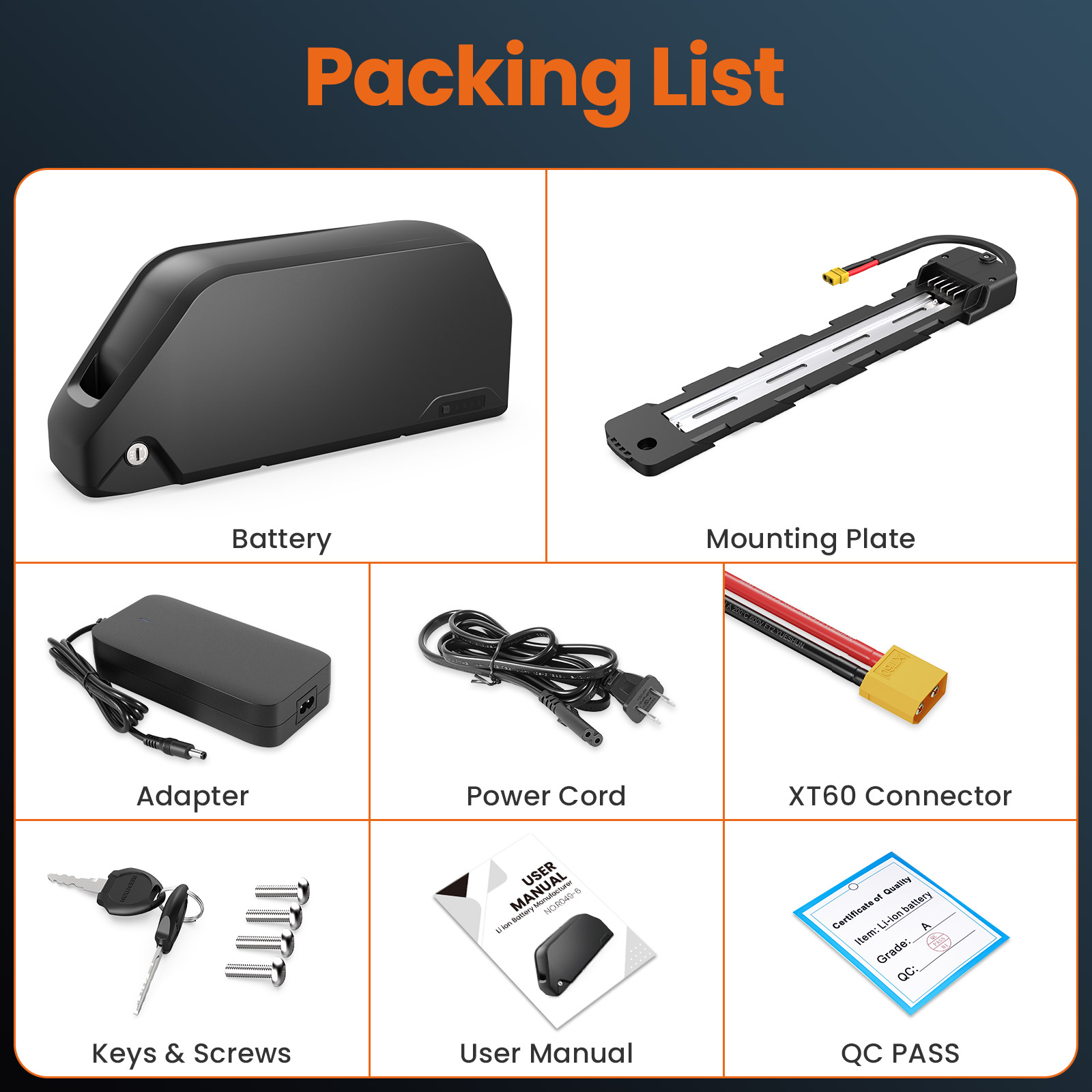Batterie de vélo électrique Po - 60V 30Ah 21700 Battery Pack avis et prix
