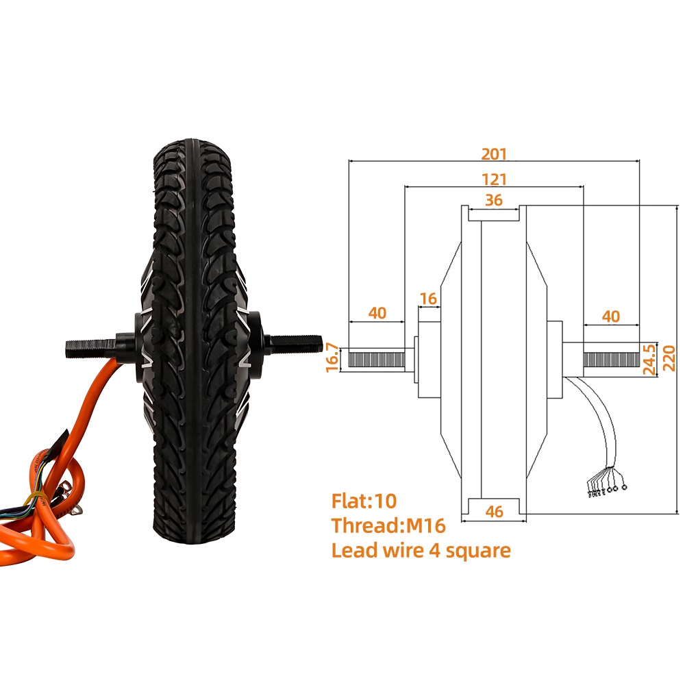 Moteur de cyclomoteur à entraî - 60V 5000W Brushless Hub Motor avis et prix
