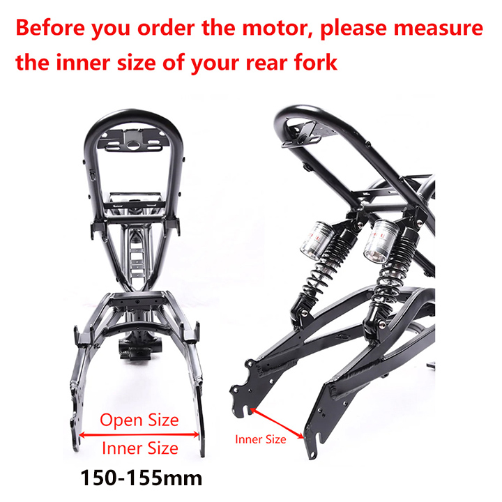 Moteur de moyeu arrière sans b - 60V 5000W Brushless Hub Motor avis et prix