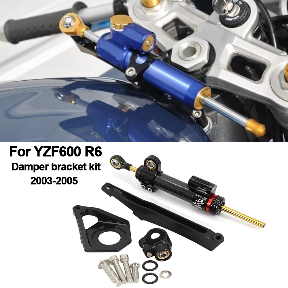Pour YAMAHA YZF600 R6 2003-200 - Steering Damper Stabilizer Kit Cnc avis et prix